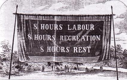 8 hours day banner (Wikipedia.org)